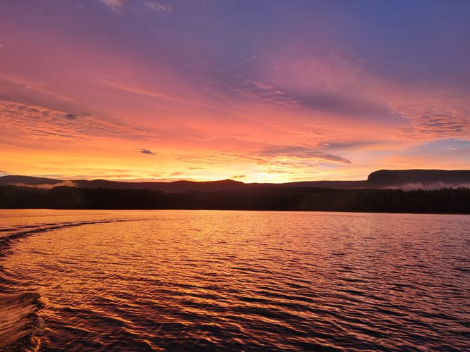 Sunset on lake james.jpg